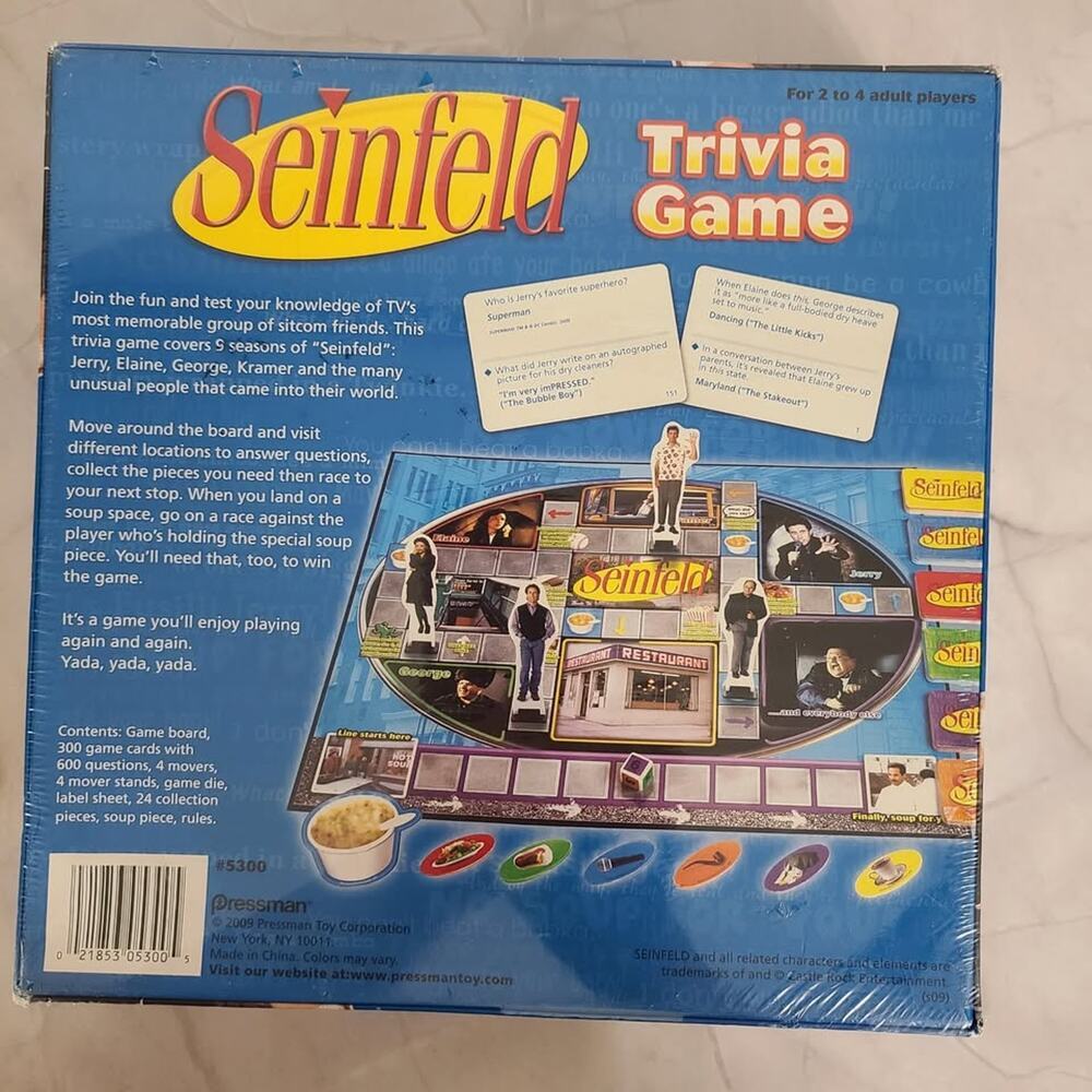 Seinfeld Trivia Game NEW Minor Box Damage - Picture 2 of 8
